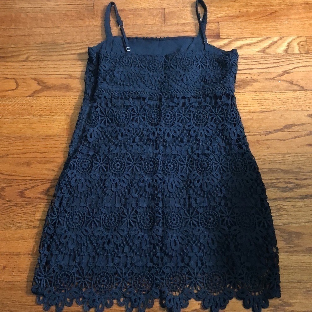 Women’s Hollister Navy Blue Lace Dress - Picture 15 of 16
